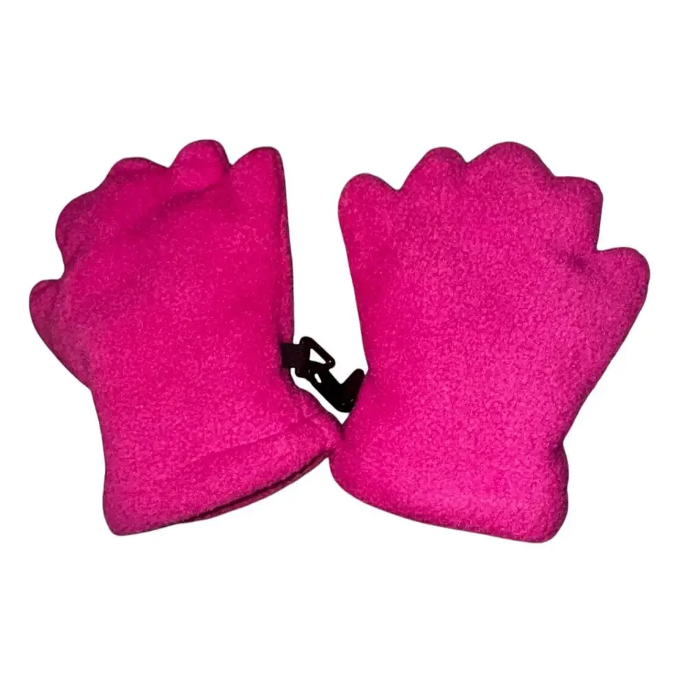 Bear Hands & Buddies Infant Mittens Gloves Pink Girl Warm 0-6 Months Fleece Snow